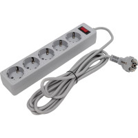 Удлинитель с сетевым фильтром КОСМОС 5х3м с заземл. 10А IP20 2.2кВт 3х0.75 FKsm3m-5g(G)