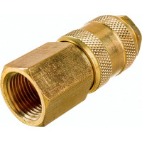 Быстроразъем пневматический Эврика с клапаном с внутренней резьбой 3/8 латунь ER-BSE1-3SF 935757