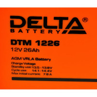 Батарея аккумуляторная Delta DTM 1226