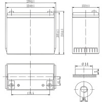 Батарея аккумуляторная Delta DTM 1255 L