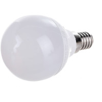 Светодиодная лампа Uniel Форма шар, матовая. Серия ЯРКАЯ LED-G45 7W/WW/E14/FR PLP01WH UL-00002419