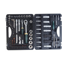 Набор торцевых головок и вставок 1/2 & 1/4DR 6-гранных ROCKFORCE RF-4941-5-PREMIUM(26256)