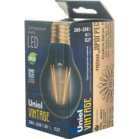 Светодиодная лампа Uniel GLV21GO Vintage. Форма A, золотистая колба LED-A60-6W/GOLDEN/E27 UL-00002355