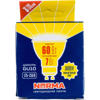 Светодиодная лампа Volpe. Форма JCDR, матовая. Серия Norma LED-JCDR-7W/WW/GU10/NR UL-00003838