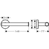 Бумагодержатель HANSGROHE 41726000 Logis Universal 00000061855