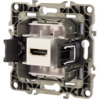 Розетка ЭРА 12-3114-12 HDMI, IP20, 12, графит Б0027487
