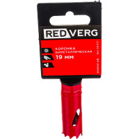 Коронка биметаллическая 19 мм REDVERG 6627096