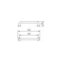 Поручень CLEVER URBAN2 30см, латунь, хром 98897