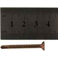 Оконный саморез Метизный двор 3,9x35 сверло, желтый, 12 шт. 4690441000460