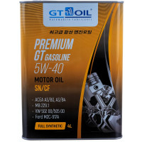 Масло Premium Gasoline, SAE 5W-40, API SN/CF, 4л GT OIL 8809059407226