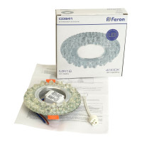 Потолочный светильник FERON 15LED 2835 SMD 4000K, MR16 50W G5.3, прозрачный, CD941 32654
