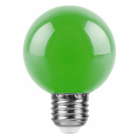 Светодиодная лампа FERON 3W 230V E27 зеленый, LB-371 25907
