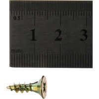 Потайной универсальный шуруп Метизный двор 4,5x16, желтый, 25 шт. 4690441018632