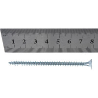 Потайной универсальный шуруп Метизный двор 5,0x80, белый, 6 шт. 4690441019295