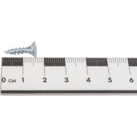 Потайной универсальный шуруп Метизный двор 4,0x16, оцинкованный, 1000 шт. 4690441021915