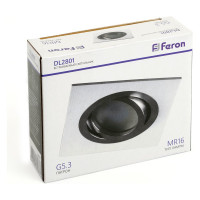 Встраиваемый потолочный светильник FERON MR16 G5.3, белый DL2801 32637