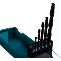 Набор сверл по металлу (6 шт; 2-8 мм; HSS) СИБИН 29610-H6