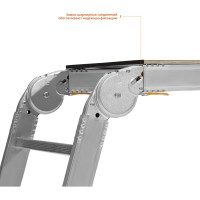 Рабочие алюминиевые подмости СИБИН РП-36 3х6х3 ступени 38843