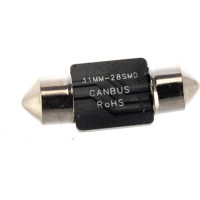 Автолампа SKYWAY диод T11 (C5W) 12V 28 SMD диодов 1-конт 31мм (CANBUS) Белая(в компл. 2 шт.) S08201408