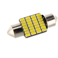 Автолампа SKYWAY диод T11 (C5W) 12V 28 SMD диодов 1-конт 31мм (CANBUS) Белая(в компл. 2 шт.) S08201408
