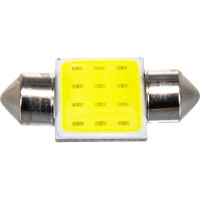 Автолампа диод SKYWAY T11 C5W 6W 1 COB диод 1-контурная 31мм белая S08201152