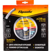 Диск алмазный отрезной сегментный EUROPA Standard 230x22.2 мм SPARTA 73171