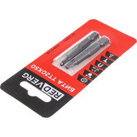 Бита Torx Tamper ТТ20, 50 мм, 2 шт. REDVERG 6623506