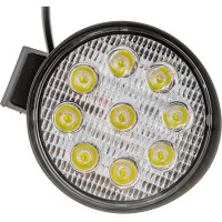 Светодиодная фара SKYWAY OFF ROAD круглая 12V/24V 27W 6000K, ближний свет S07201018