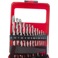 Набор сверл по металлу HSS (2-8 мм; 13 шт.) MATRIX метал. коробка цил. хвостовик 72387