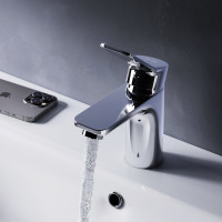 Смеситель для умывальника AM.PM X-Joy, с д/к, излив 100 мм, хром F85A82100