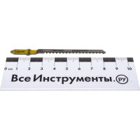 Пилка для лобзика по дереву T101AO криволинейный рез, HCS 2 шт. REDVERG 6623530