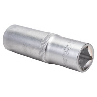 Головка торцевая 6-гранная 17 мм, 1/2", глубокая L=75 мм ROCKFORCE RF-5457717(11566)