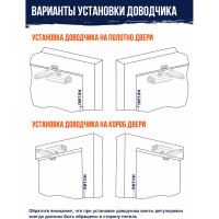 Доводчик НОРА-М №2S до 50 кг коричневый 15885