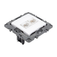 Комбинированная розетка ЭРА 12-3109-01 RJ45 RJ11, IP20, 12, белый Б0018248
