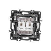 Комбинированная розетка ЭРА 12-3109-01 RJ45 RJ11, IP20, 12, белый Б0018248