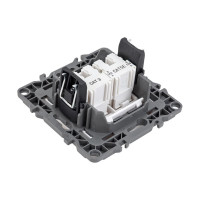 Комбинированная розетка ЭРА 12-3109-01 RJ45 RJ11, IP20, 12, белый Б0018248
