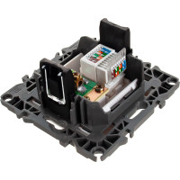 Комбинированная розетка ЭРА 12-3110-01 RJ45 TV, IP20, 12, белый Б0027441
