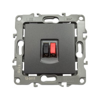 Аудио розетка ЭРА 12-3111-05 IP20, 12, антрацит Б0027455