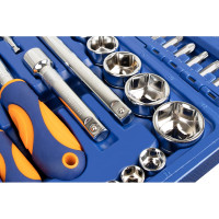 Набор инструмента 1/2 Dr и 1/4 Dr 108 предметов HELFER HF000012