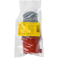 Электрическая кабельная вилка IEK 32А 3P+E 380В IP44 024 ИЭК PSR02-032-4