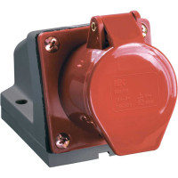 Розетка наружной установки IEK 32А 3P+Е+N 380В IP44 125 ИЭК PSR12-032-5