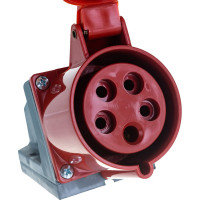Розетка наружной установки IEK 32А 3P+Е+N 380В IP44 125 ИЭК PSR12-032-5