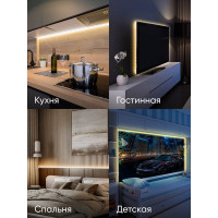 Светодиодная лента ЭРА LS2835-120LED-IP20-WW-eco-5m Б0035596