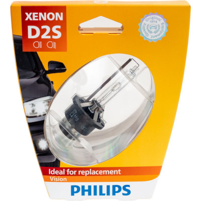 Автолампа PHILIPS D2S 35 P32d-2 XENON VISION 4600K 85V, 1.2 85122VIS1