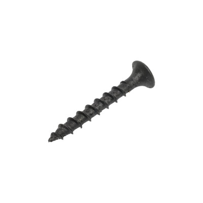 Саморез Качественный КРЕПЕЖ 3,5х32 потай. крупная резьба, оксид 1 кг 1000803 КЧ