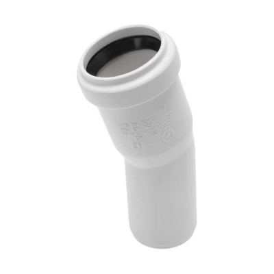 Канализационный отвод Ostendorf белый, 32 мм, 15 градусов 559300