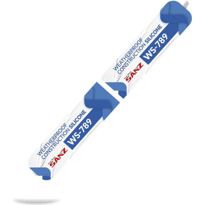 Герметик силиконовый атмосферостойкий SANZ WS-789, для герметизации строительных швов, 590 мл, прозрачный 789-7271-C
