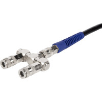 Разветвитель пневматический с вращающимися соединениями ( 2 выхода рапид EURO) WIEDERKRAFT WDK-83RLL