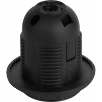 Патрон duwi E27 люстровый с кольцом черный 24531 5