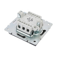 Двойной выключатель LEZARD RAIN с подсв-й цв. черный графит матовый 703-4188-112